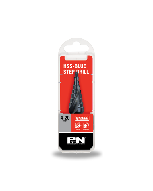 P&N Drill Step HSS BLU Spiral Flute Hangpack 4-20MM 9-Step