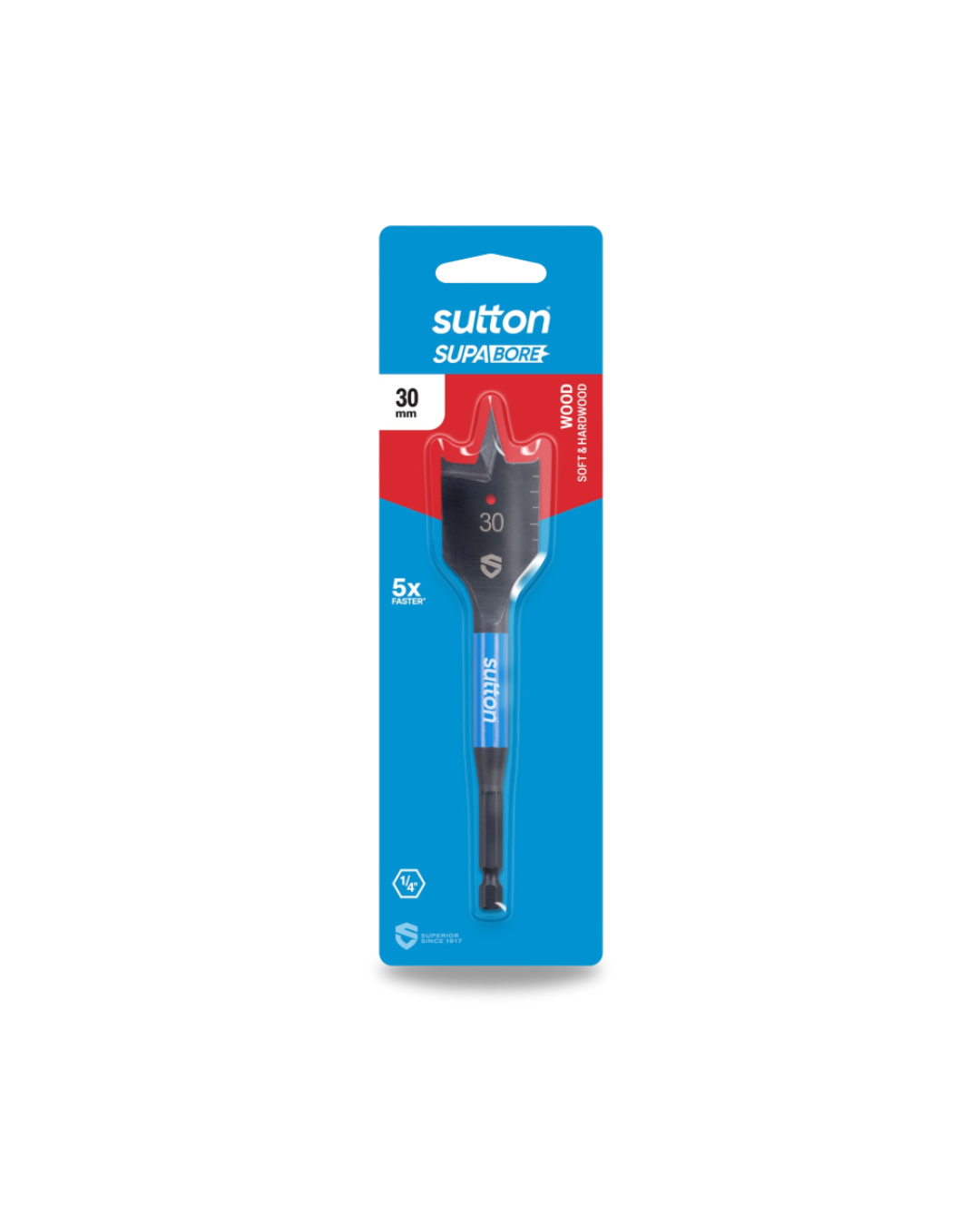 Drill D501 Spade Bit Supabore Carded 30.0mm