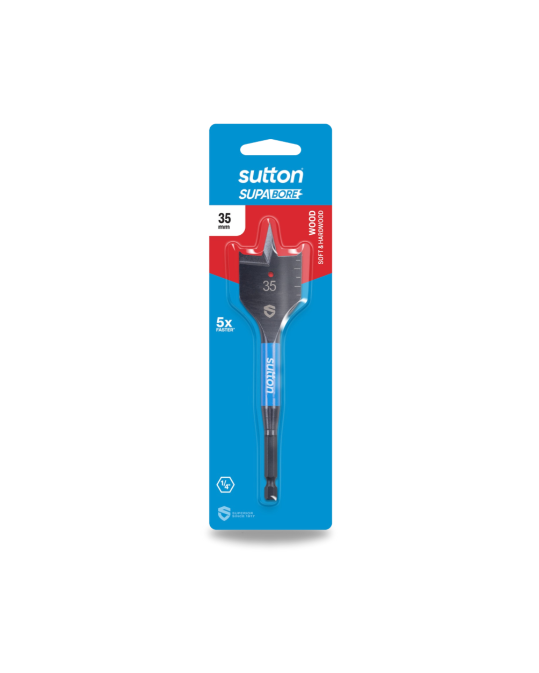 Drill D501 Spade Bit Supabore Carded 35.0mm