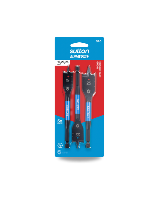 Drill D501 Spade Bit Supabore Set 19-25mm 3PC